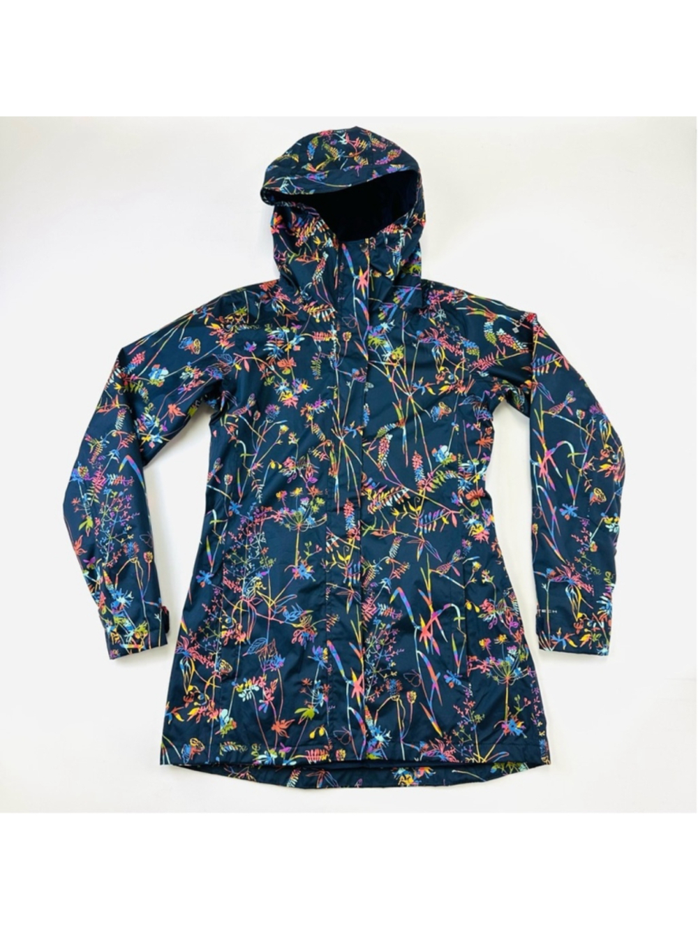 Columbia Women's Side Hill Printed floral hooded Jacket Small water resistant
